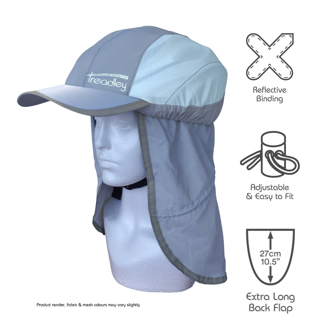 Bicycle Sun Hat Treadley Explorer Blue and Pale Blue