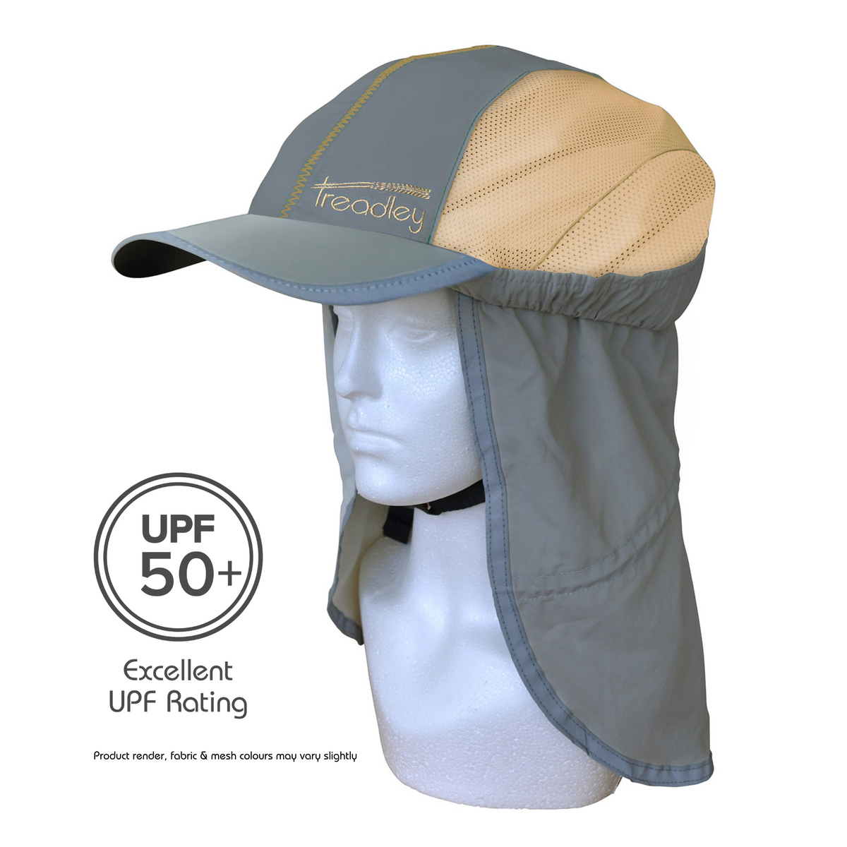 Bike helmet cover Treadley Grey and Natural
