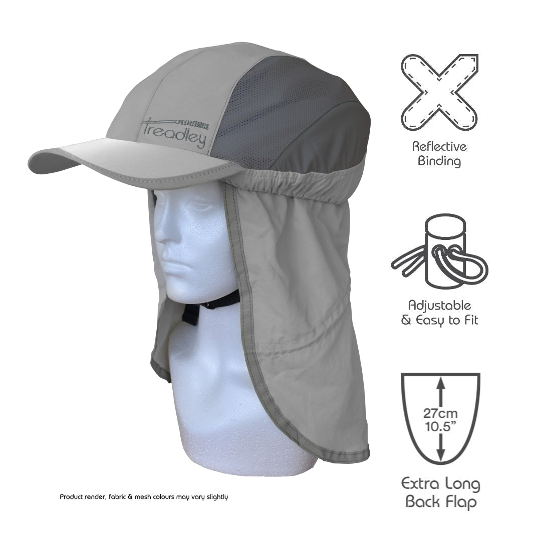 Bicycle Sun Hat Treadley Explorer Grey and Pink
