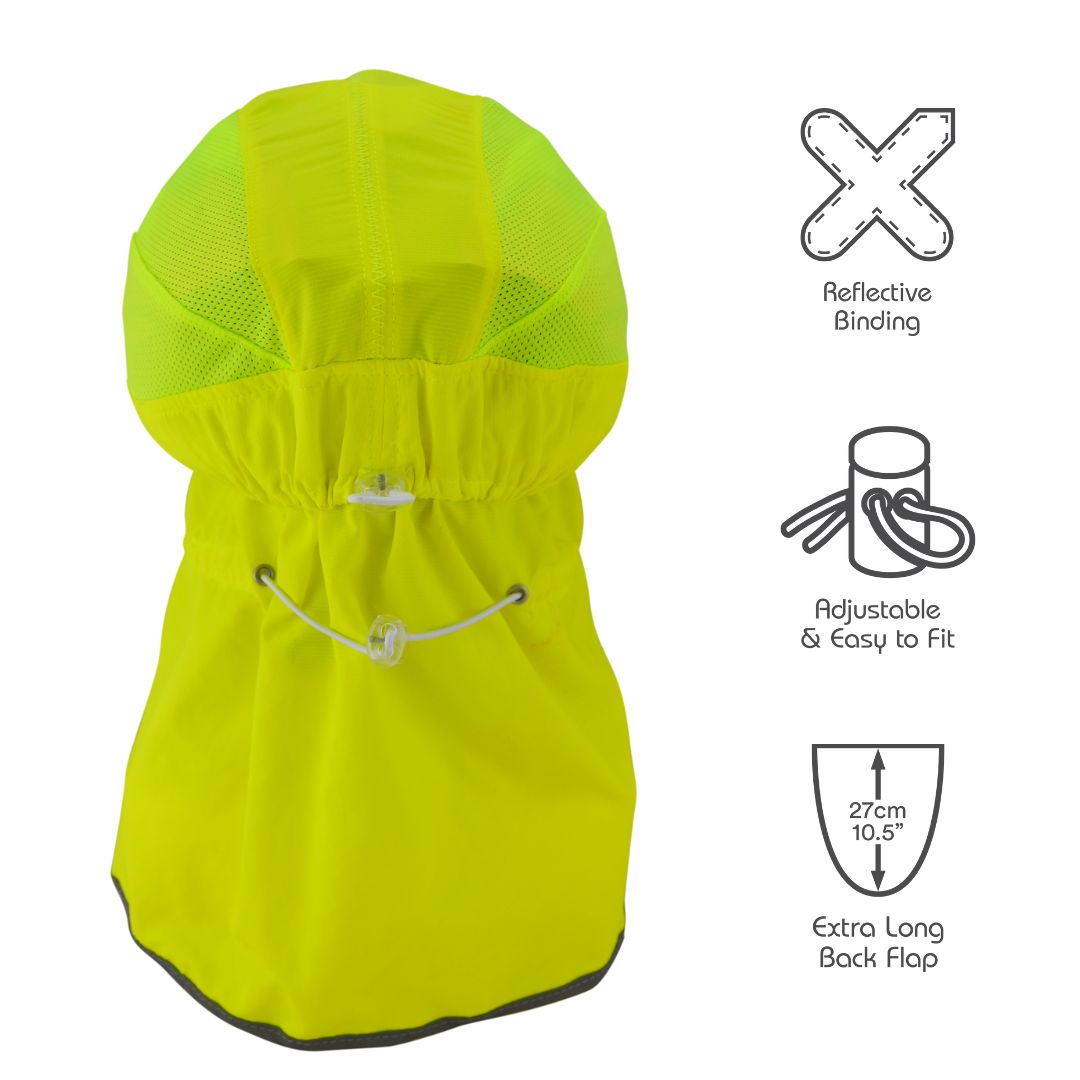 Explorer High Vis Yellow Bicycle Helmet Hat