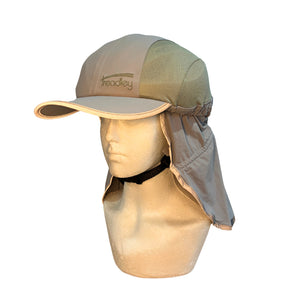 Treadley Sun Bicycle Helmet Hat UPF50+ Grey and Light Olive Green 