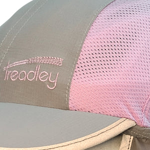Treadley Sun Bicycle Helmet UPF50+ Grey and Dusky Pink