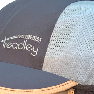 Treadley Sun Bicycle Helmet Hat UPF50+ Blue and Light Blue