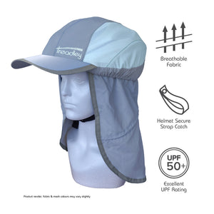 Bicycle Sun Hat Treadley Blue and Pale Blue