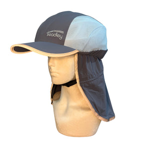 Treadley Sun Bicycle Helmet Hat UPF50+ Blue and Light Blue